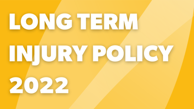 Long Term Injury Policy 2022